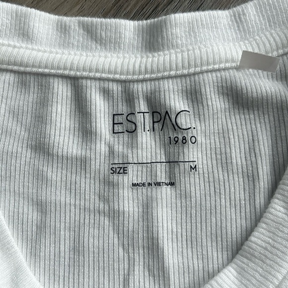 PACSUN White Ribbed Baby Tee - Picture 3 of 3